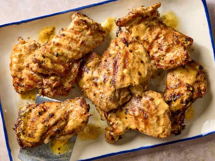 Alabama White Barbecue Chicken with Peppery Vinegar Sauce
