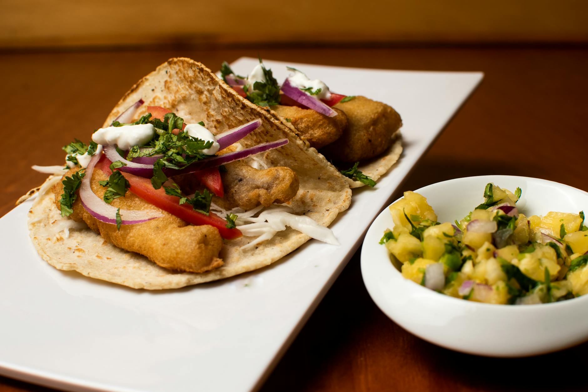 Crispy Baja Fish Tacos with Lime Slaw