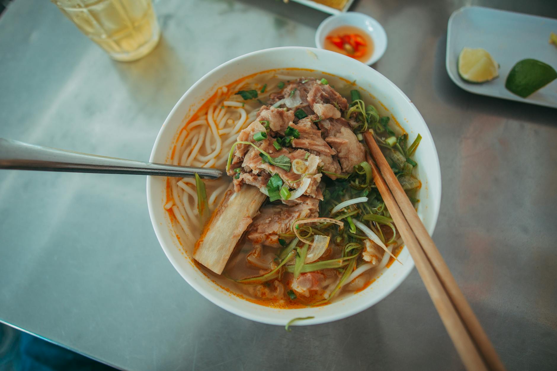 Spicy Lemongrass Bun Bo Hue
