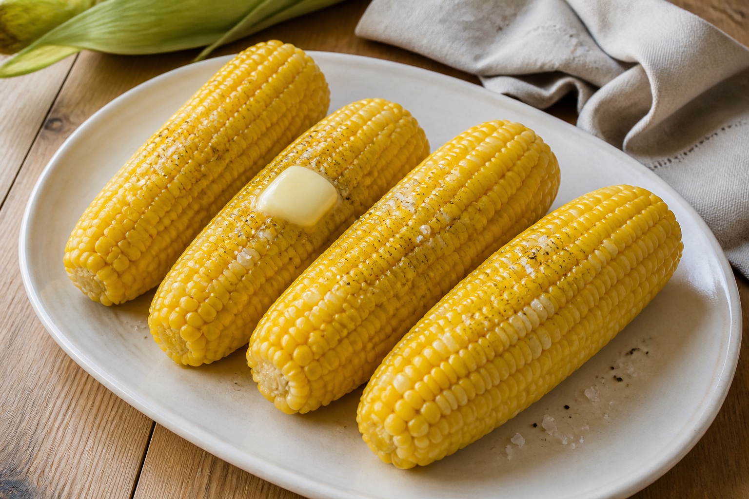 Classic Boiled Corn on the Cob