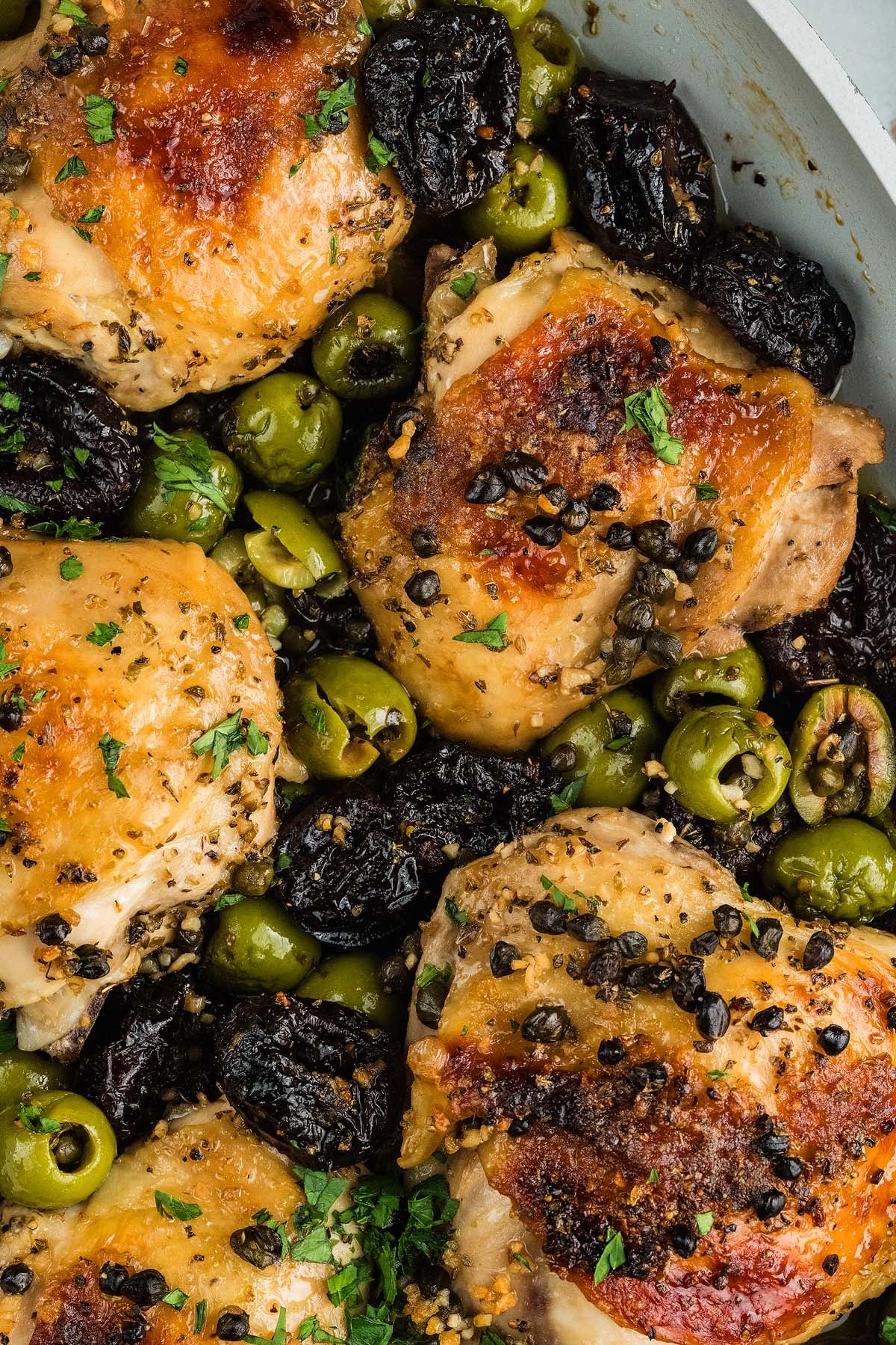 Ina's Chicken Marbella with Prunes, Olives, and Capers