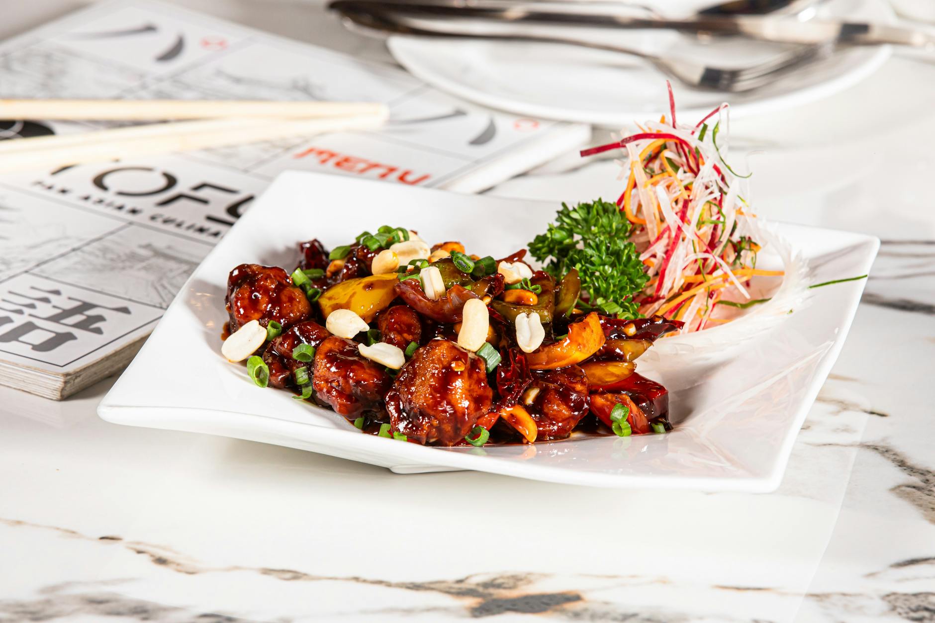 Kung Pao Chicken with Peanuts and Dried Chiles