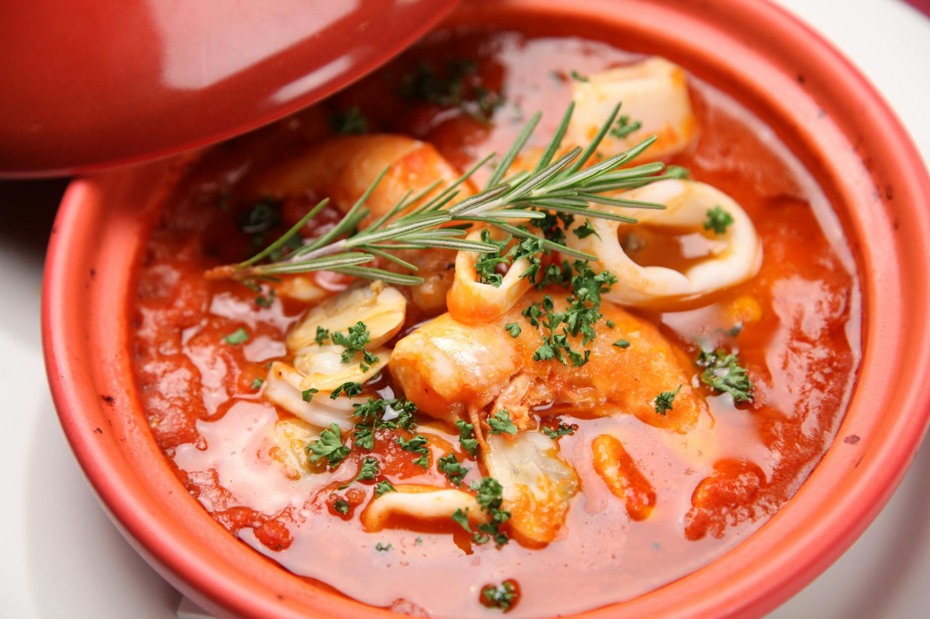 Moqueca Baiana with Fish, Shrimp, Coconut, and Dendê