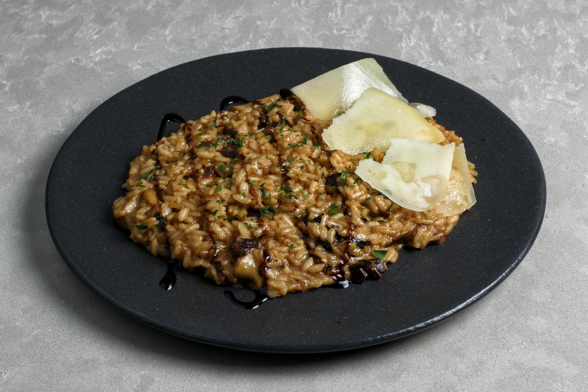 Creamy Mushroom Risotto with Parmesan