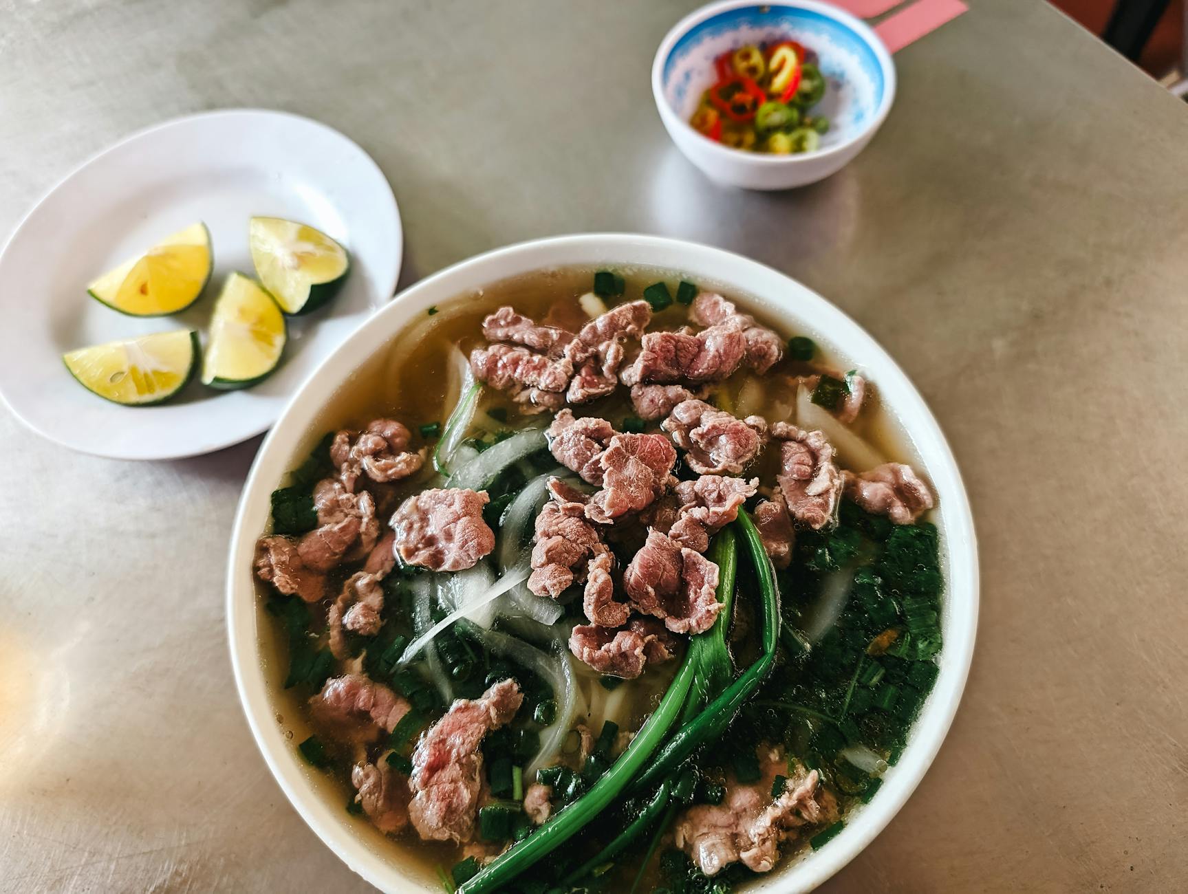Beef Pho with Charred Onion Broth