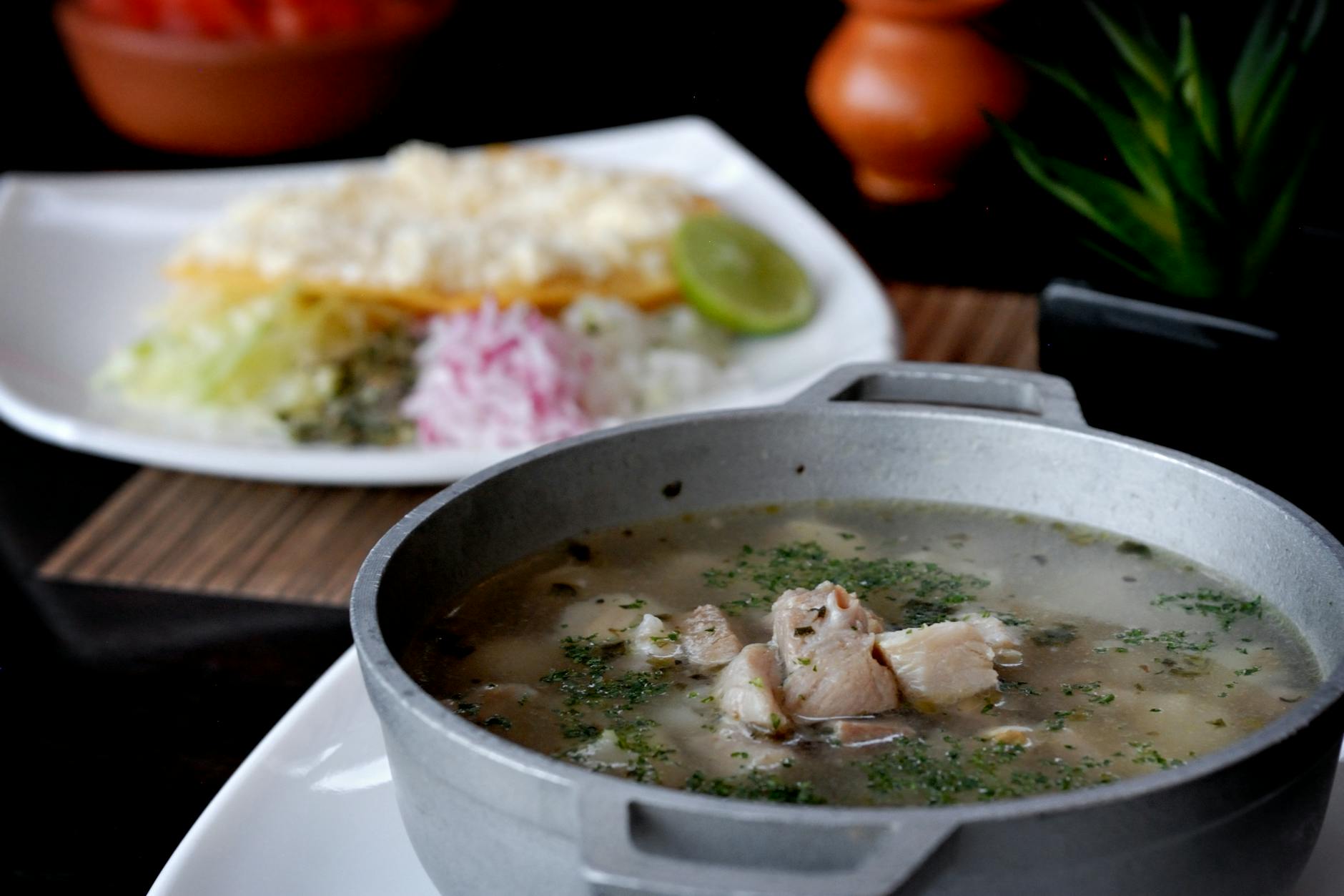 Rick Bayless's Pozole Verde with Chicken and Hominy