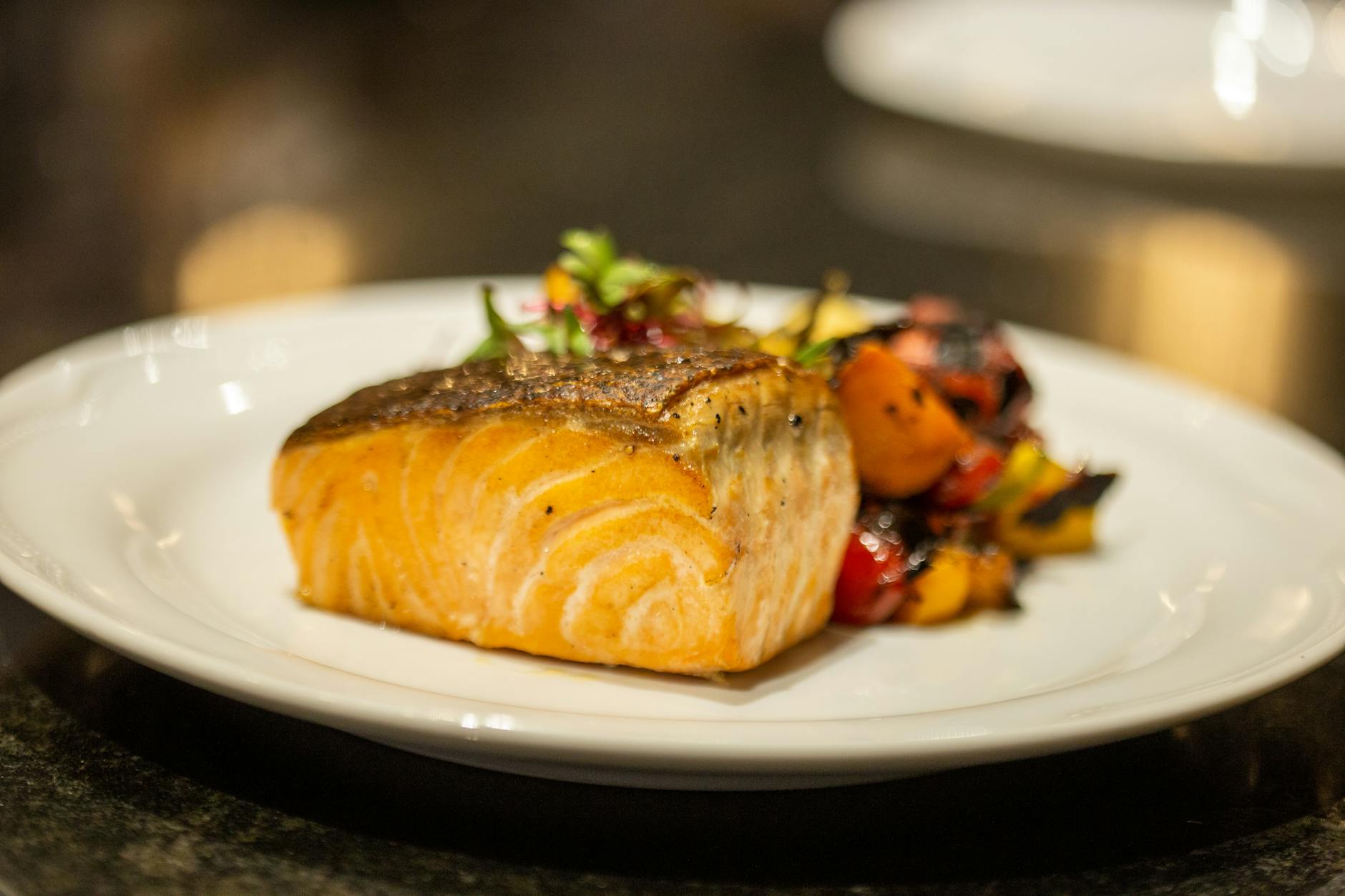 Roasted Salmon with Citrus Salsa Verde