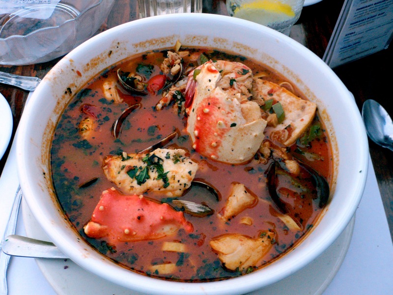 San Francisco Cioppino with Mussels, Clams, Shrimp, and White Wine
