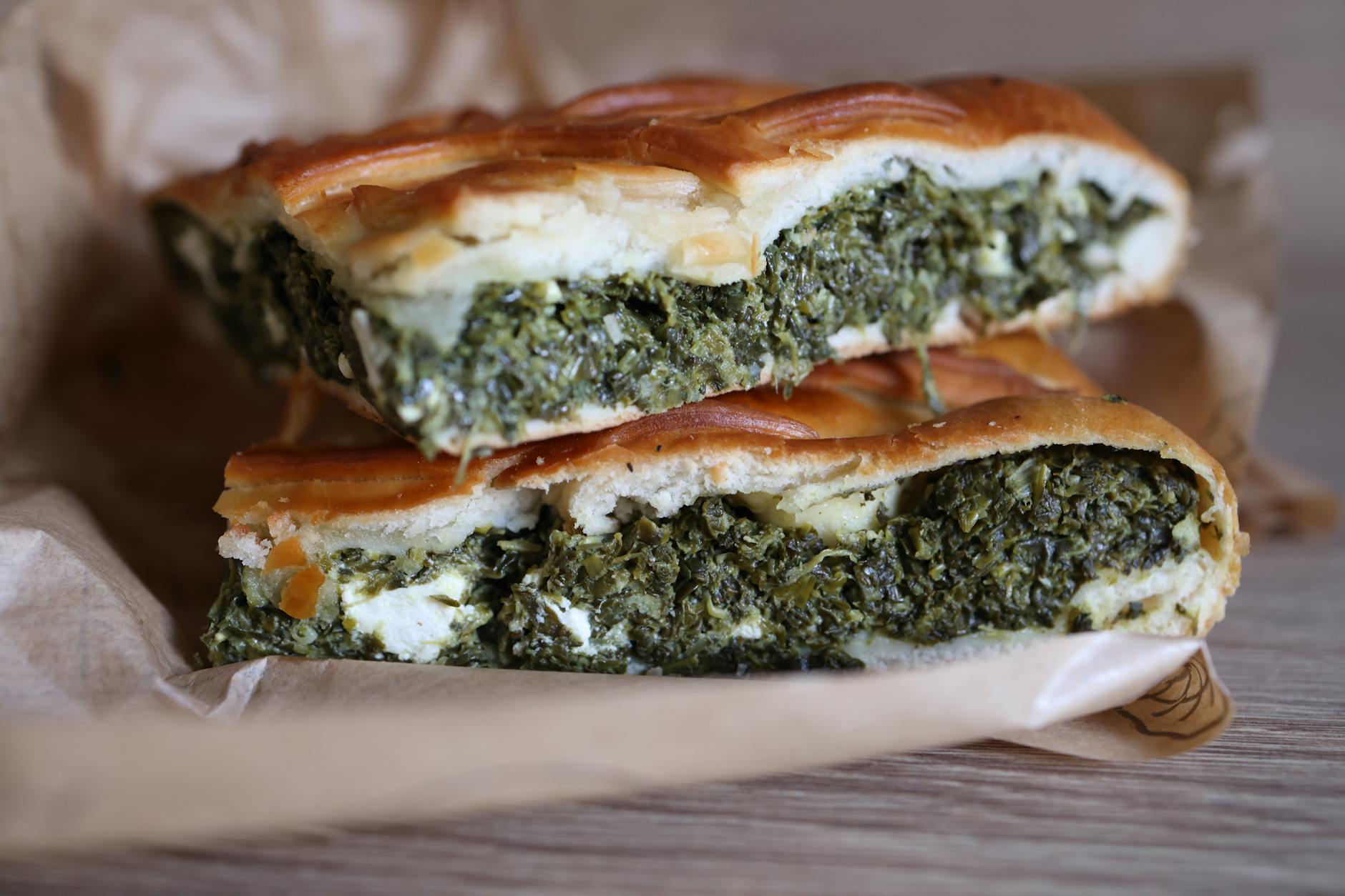 Greek Spanakopita with Spinach, Feta, and Flaky Phyllo