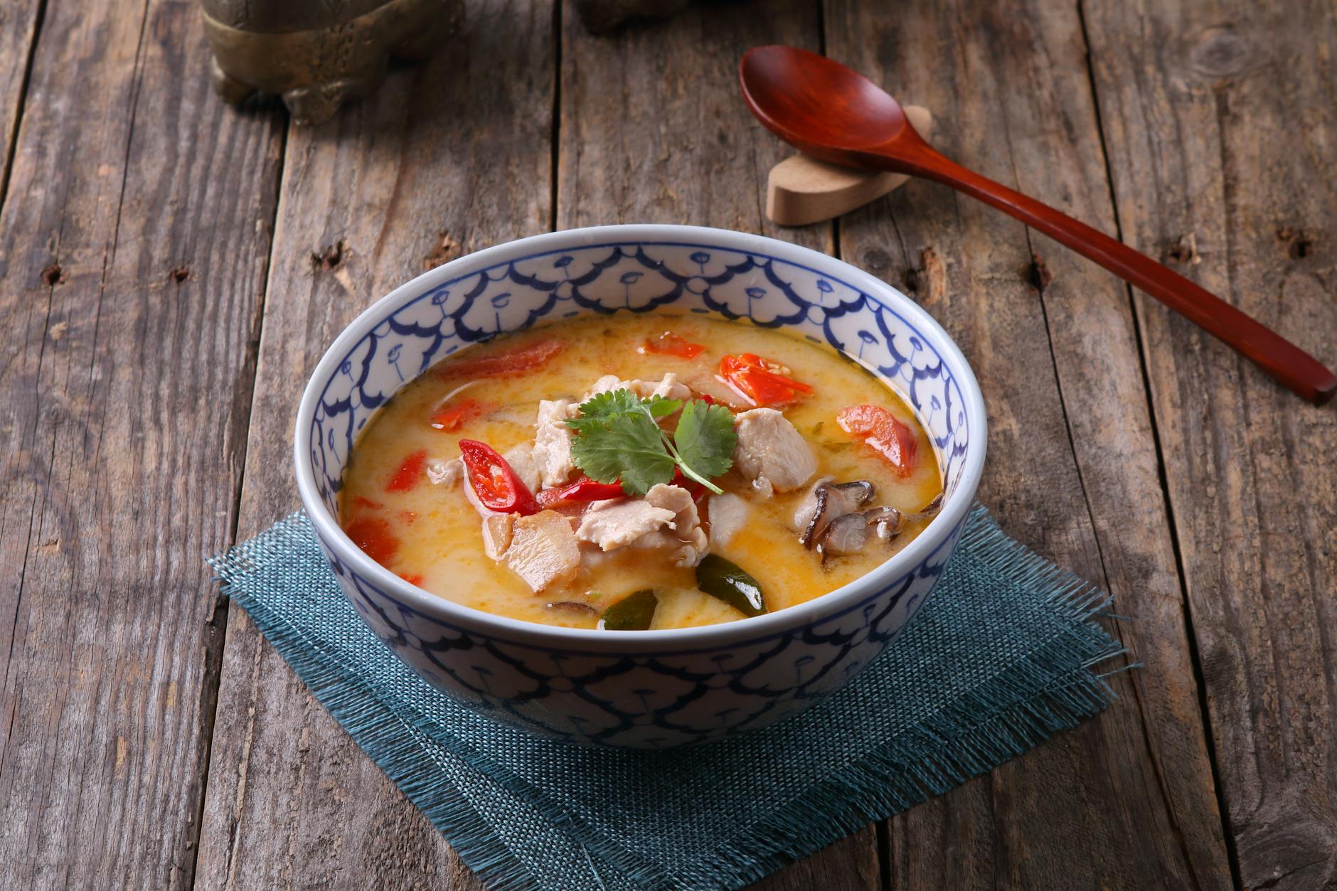 Thai Tom Kha Gai with Coconut, Galangal, and Lime