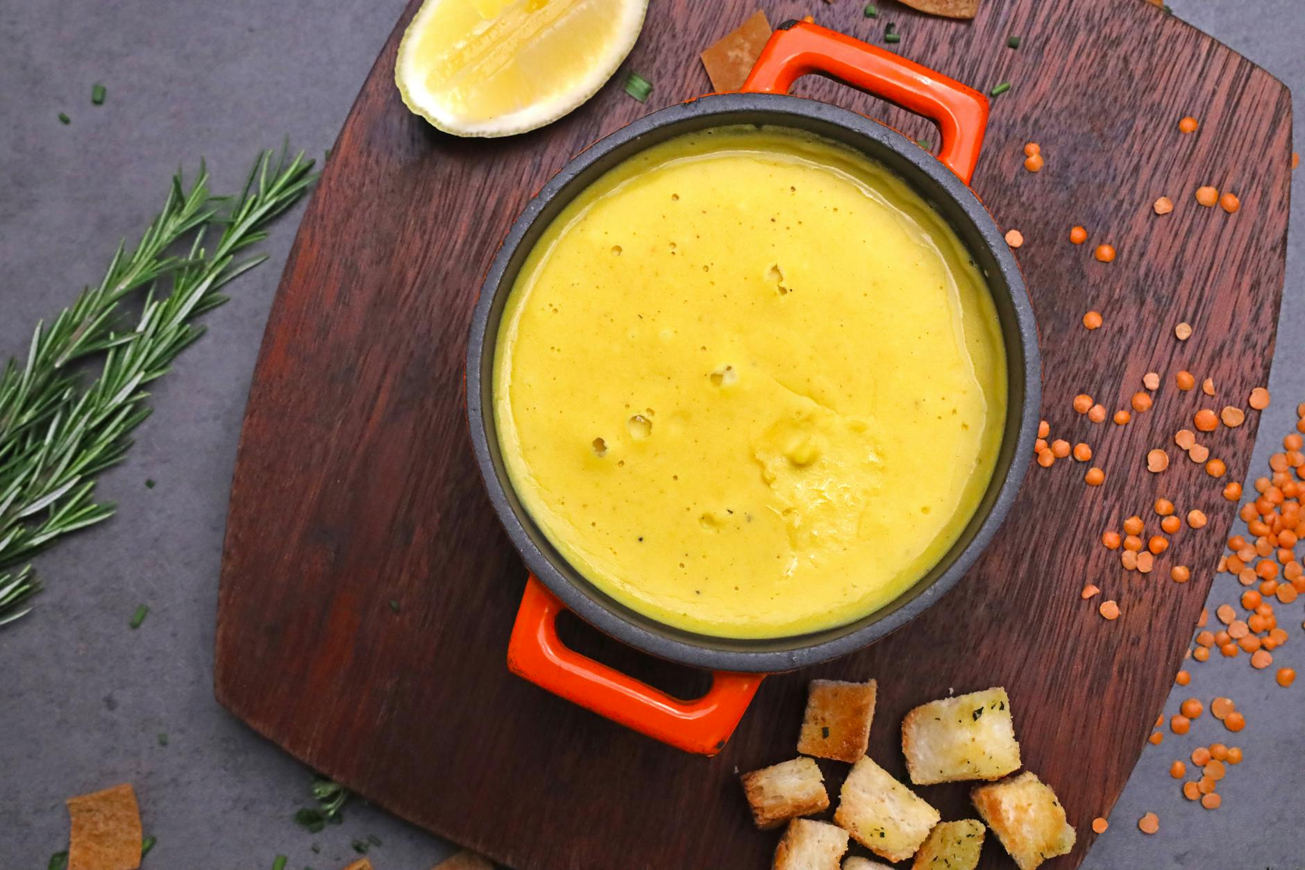 Turkish Red Lentil Soup with Cumin, Aleppo, and Lemon